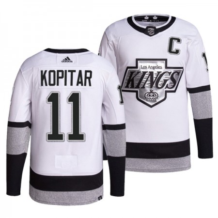 Los Angeles Kings Trikot Anze Kopitar 11 Adidas Weiss Ausweich Authentic - Herren